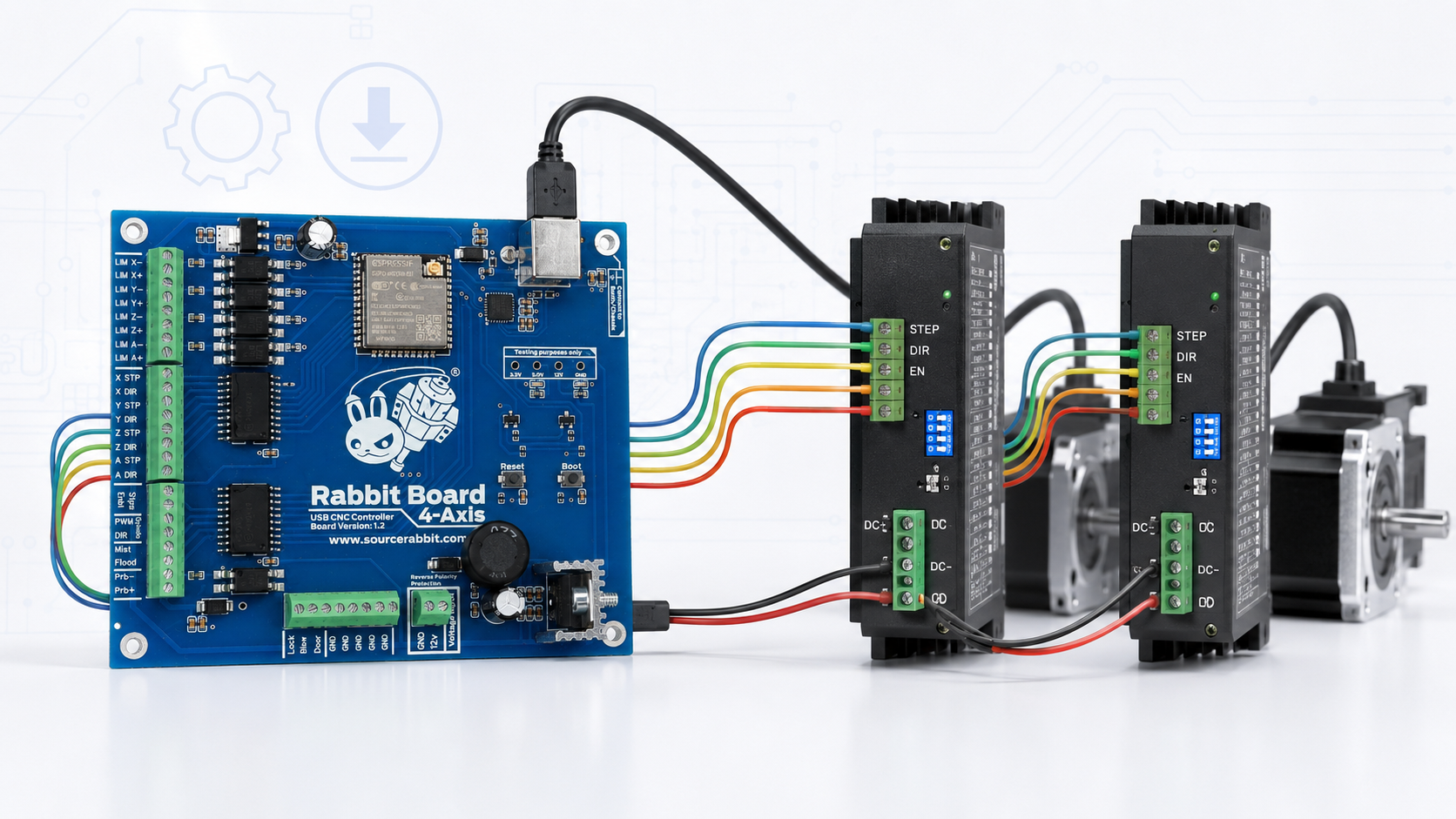 Connecting Stepper or Servo Drivers