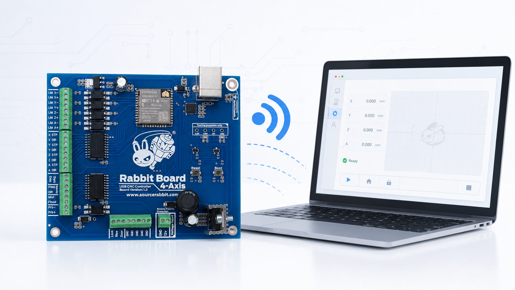 Connecting the Rabbit Board over Wi-Fi