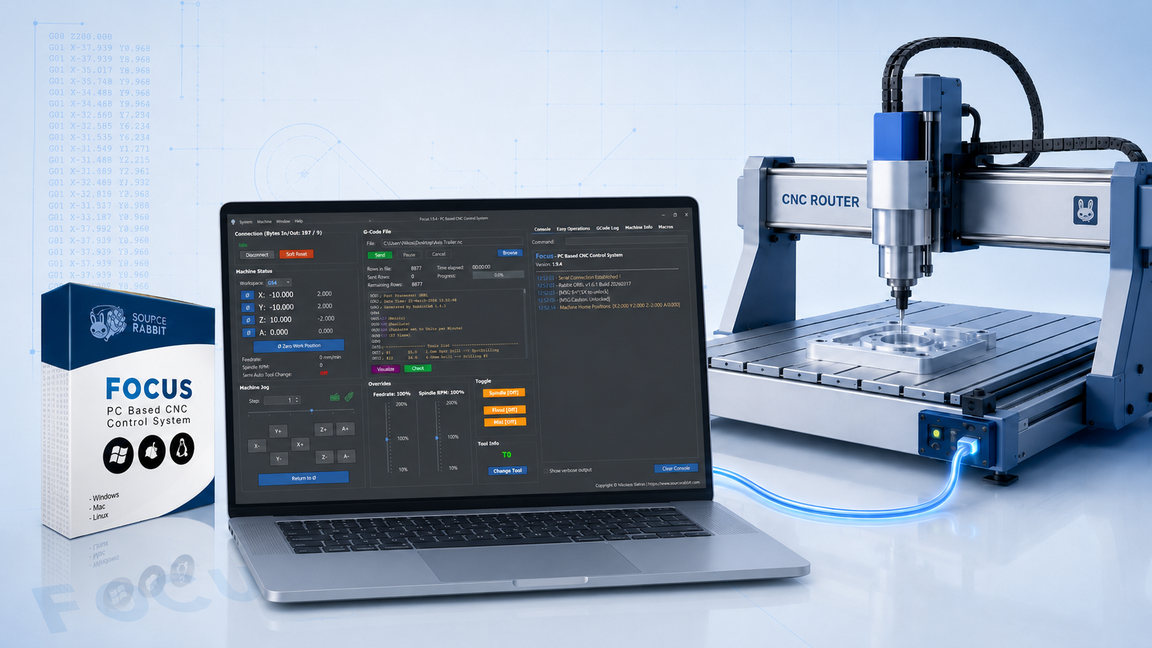 Connecting Focus to Your CNC Controller